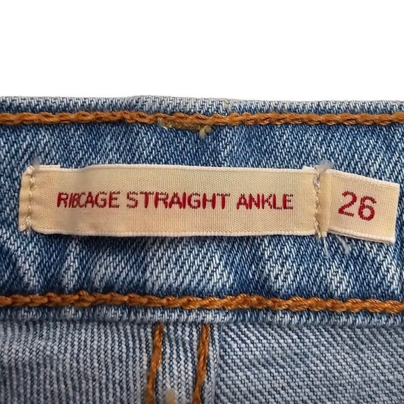 Levi’s Ribcage Straight Ankle Jeans, Size 26 - Picture 4 of 7